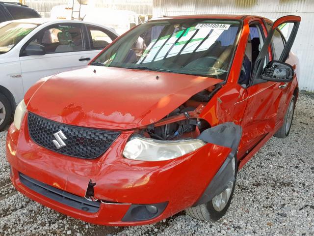 JS2YC417296200522 - 2009 SUZUKI SX4 TOURIN RED photo 2