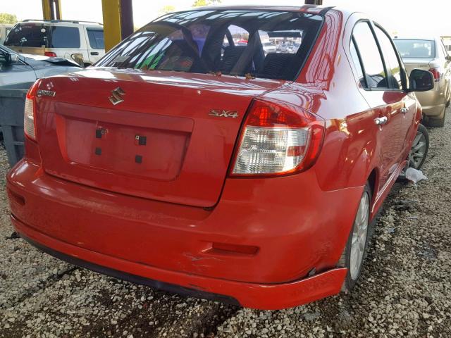 JS2YC417296200522 - 2009 SUZUKI SX4 TOURIN RED photo 4