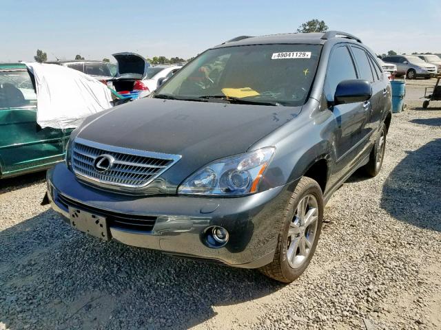 JTJGW31U282007027 - 2008 LEXUS RX 400H CHARCOAL photo 2