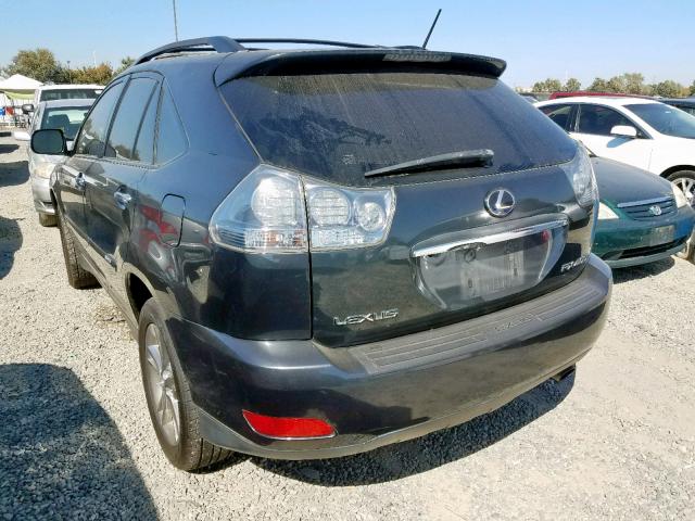 JTJGW31U282007027 - 2008 LEXUS RX 400H CHARCOAL photo 3