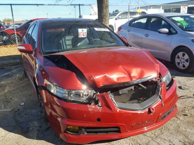 19UUA76508A020654 - 2008 ACURA TL TYPE S RED photo 1