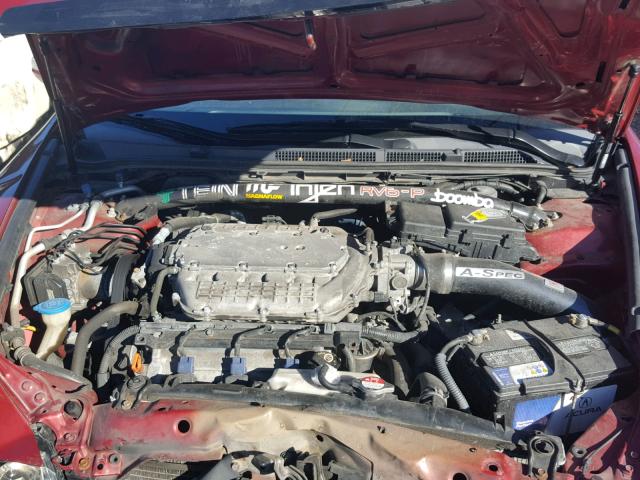 19UUA76508A020654 - 2008 ACURA TL TYPE S RED photo 7