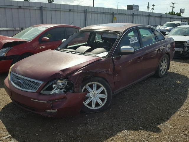 1FAHP25117G163534 - 2007 FORD FIVE HUNDR RED photo 2