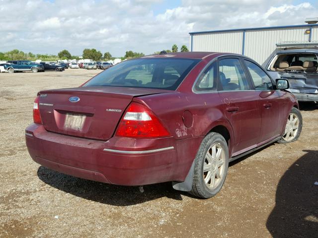 1FAHP25117G163534 - 2007 FORD FIVE HUNDR RED photo 4