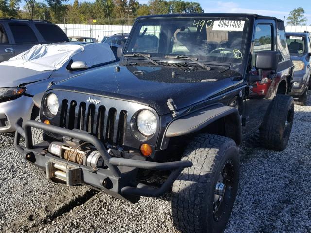 1J4FA24189L761080 - 2009 JEEP WRANGLER X BLACK photo 2