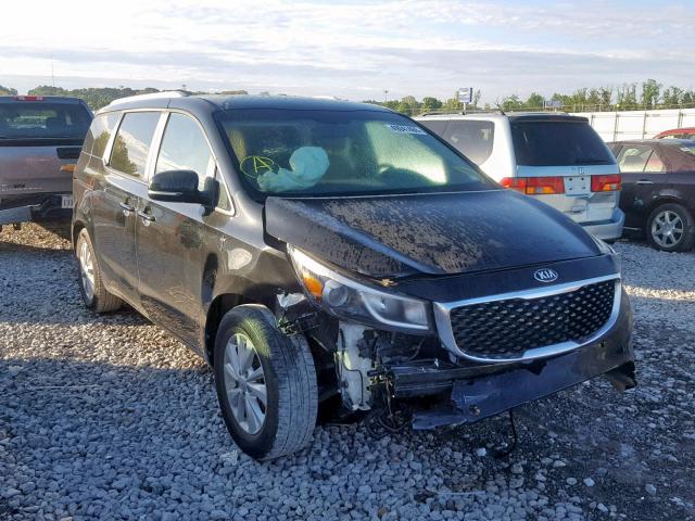 KNDMB5C1XH6266650 - 2017 KIA SEDONA LX BLACK photo 1