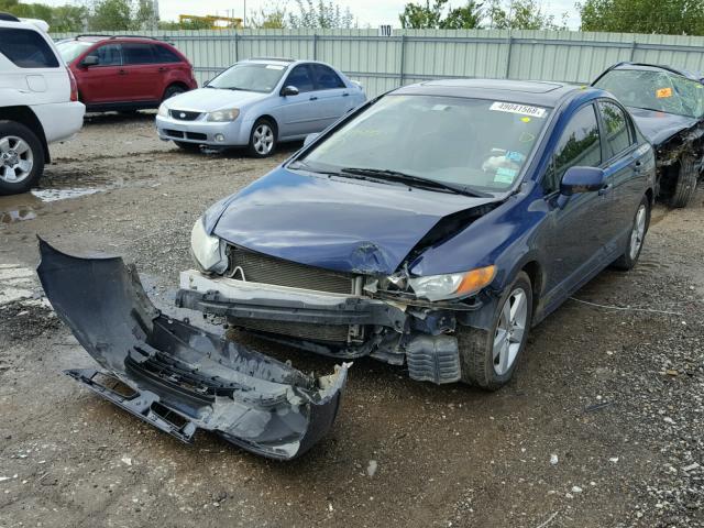 1HGFA16828L091777 - 2008 HONDA CIVIC BASE Mavi foto 2