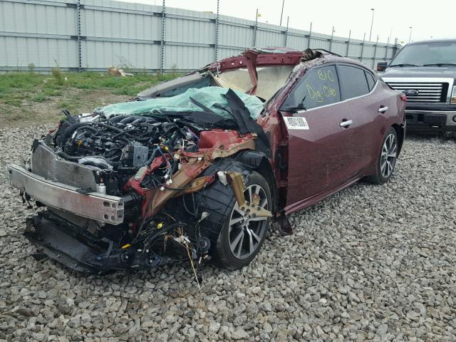 1N4AA6AP3HC376398 - 2017 NISSAN MAXIMA 3.5 MAROON photo 2