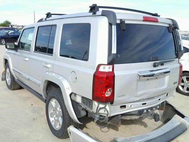 1J8HH58P17C622487 - 2007 JEEP COMMANDER SILVER photo 3