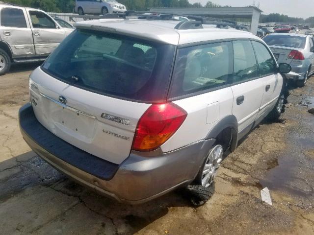 4S4BP61C357387945 - 2005 SUBARU LEGACY OUT TWO TONE photo 4