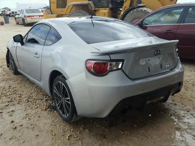JF1ZNAA11D2732353 - 2013 TOYOTA SCION FR-S SILVER photo 3