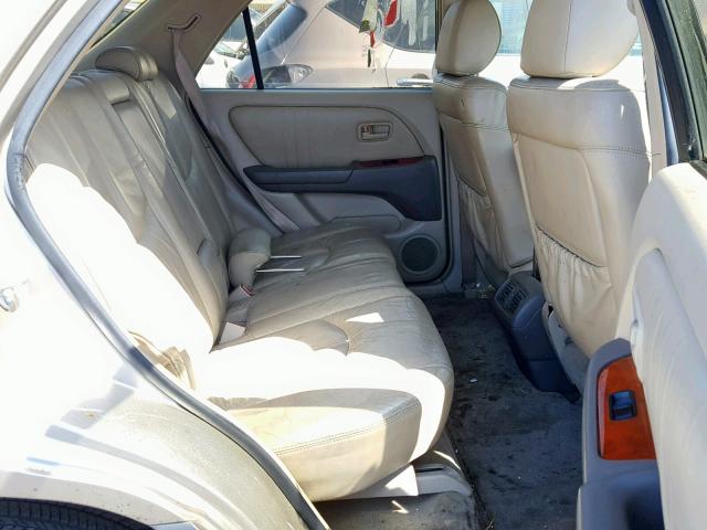 JT6HF10U1X0005168 - 1999 LEXUS RX 300 TAN photo 6