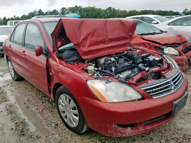 JA3AJ26EX6U053613 - 2006 MITSUBISHI LANCER ES RED photo 1