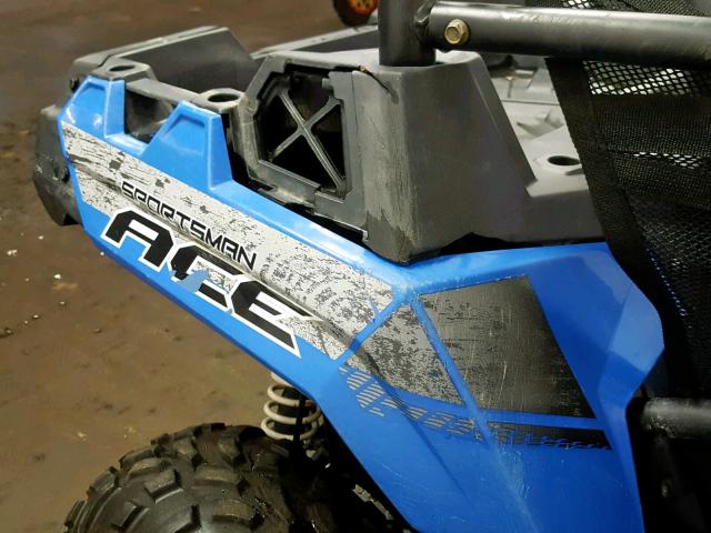 4XADAA572F7142142 - 2015 POLARIS ACE 570 BLUE photo 13