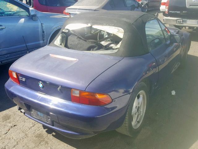 4USCH7323VLE04120 - 1997 BMW Z3 1.9 BLUE photo 4