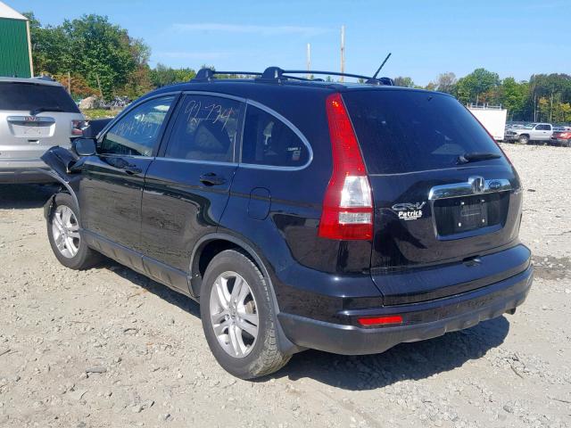 5J6RE4H78BL118584 - 2011 HONDA CR-V EXL BLACK photo 3