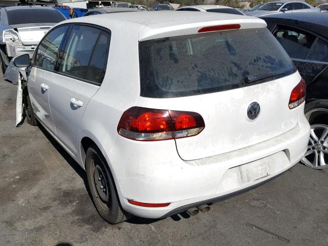 WVWDB7AJ4CW287582 - 2012 VOLKSWAGEN GOLF 白色 照片 3