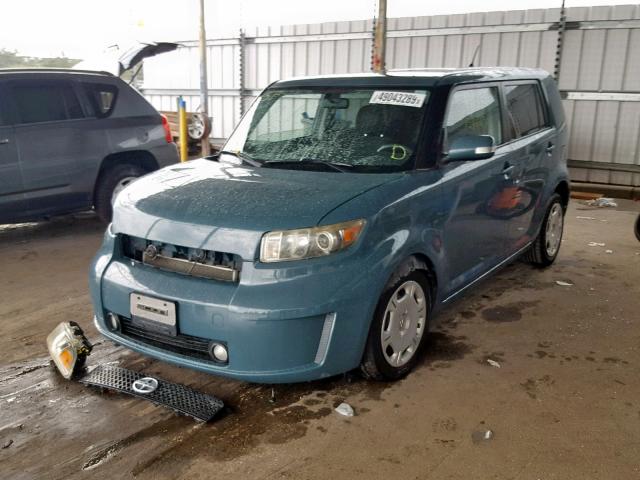 JTLKE50E181027317 - 2008 TOYOTA SCION XB ლურჯი ფოტო 2