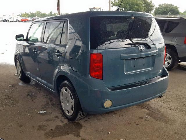 JTLKE50E181027317 - 2008 TOYOTA SCION XB ლურჯი ფოტო 3