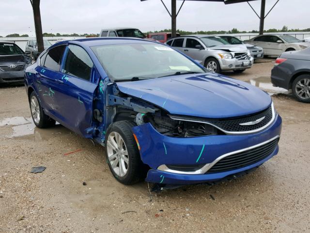 1C3CCCAB5GN107357 - 2016 CHRYSLER 200 LIMITE BLUE photo 1