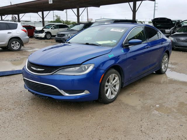 1C3CCCAB5GN107357 - 2016 CHRYSLER 200 LIMITE BLUE photo 2