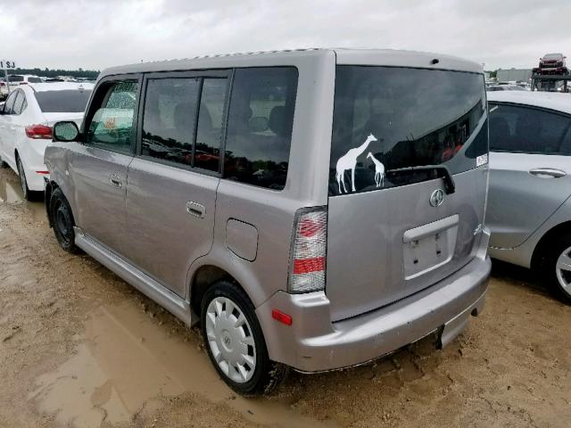 JTLKT324164068427 - 2006 TOYOTA SCION XB ნაცრისფერი ფოტო 3