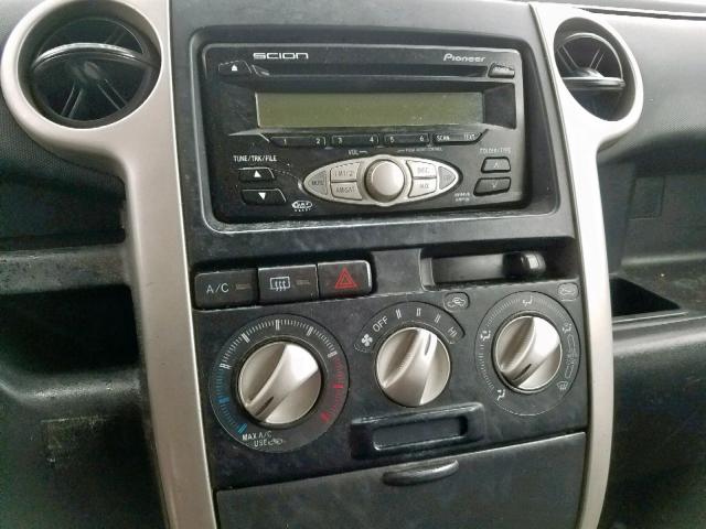 JTLKT324164068427 - 2006 TOYOTA SCION XB ნაცრისფერი ფოტო 9