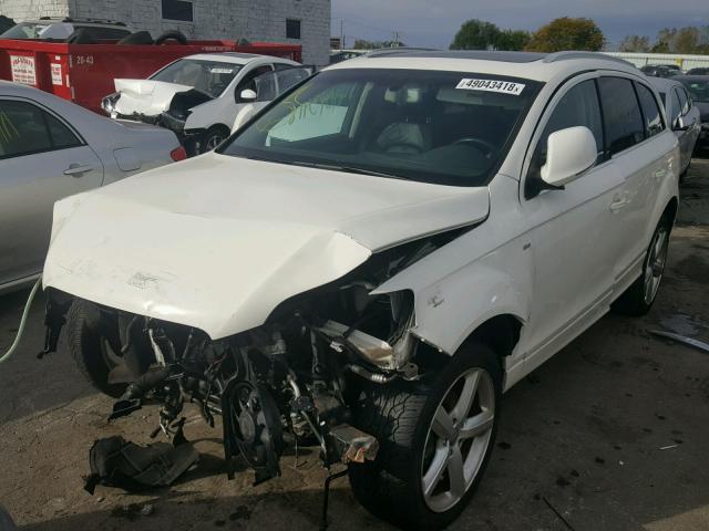 WA1CM74L09D034700 - 2009 AUDI Q7 TDI S-L WHITE photo 2