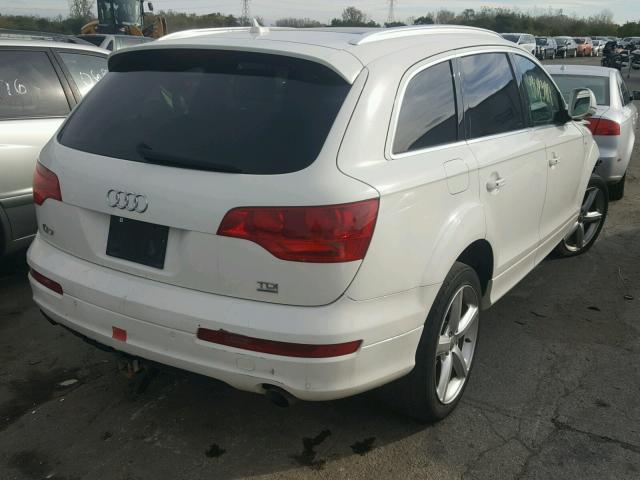 WA1CM74L09D034700 - 2009 AUDI Q7 TDI S-L WHITE photo 4