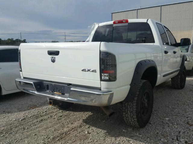 3D7KS28A97G775663 - 2007 DODGE RAM 2500 S WHITE photo 4