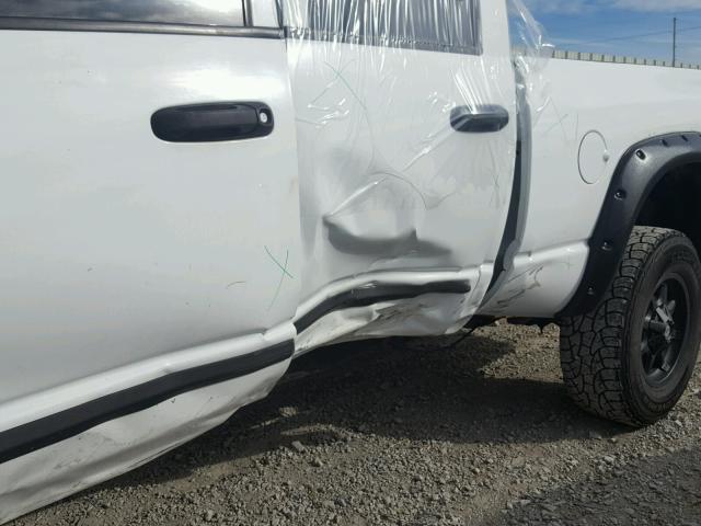 3D7KS28A97G775663 - 2007 DODGE RAM 2500 S WHITE photo 9