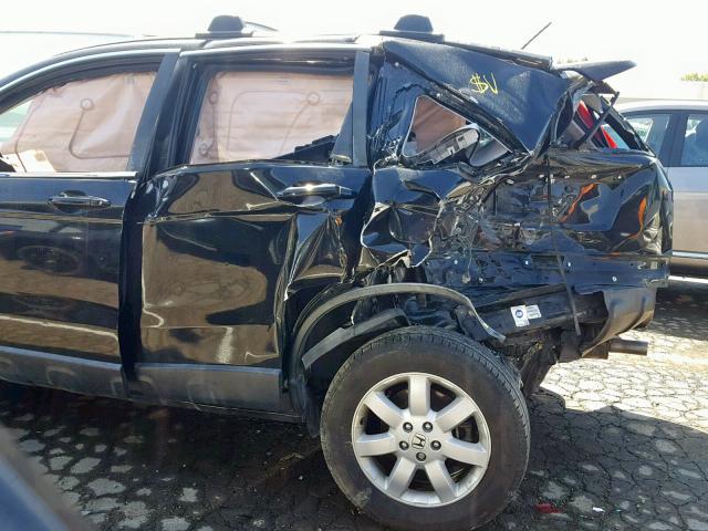 5J6RE38759L006412 - 2009 HONDA CR-V EXL BLACK photo 9