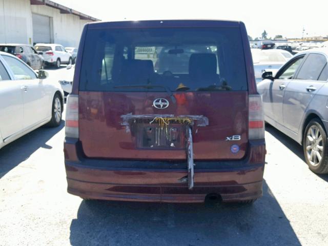 JTLKT324340159283 - 2004 TOYOTA SCION XB 勃艮第红 照片 10