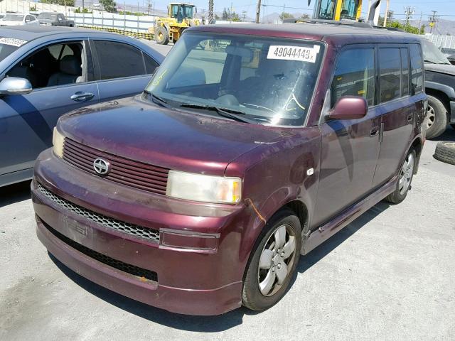 JTLKT324340159283 - 2004 TOYOTA SCION XB 勃艮第红 照片 2