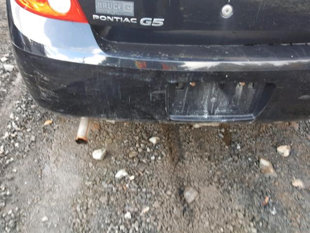 1G2AJ55F377343192 - 2007 PONTIAC G5 BLACK photo 9