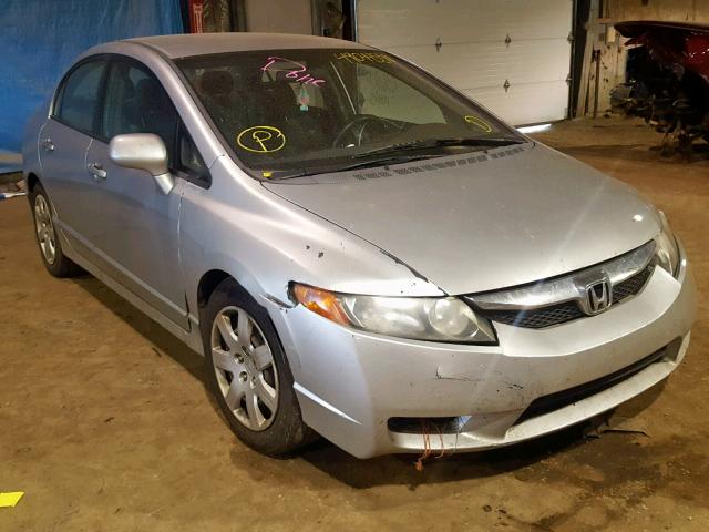 2HGFA16509H348259 - 2009 HONDA CIVIC LX SILVER photo 1