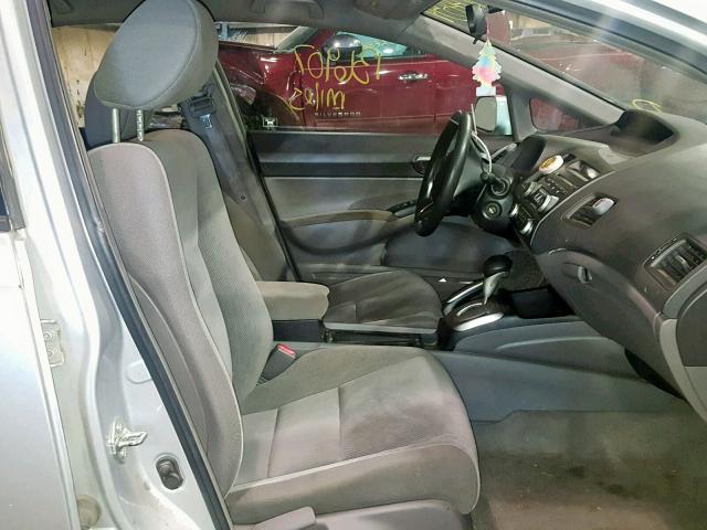 2HGFA16509H348259 - 2009 HONDA CIVIC LX SILVER photo 5