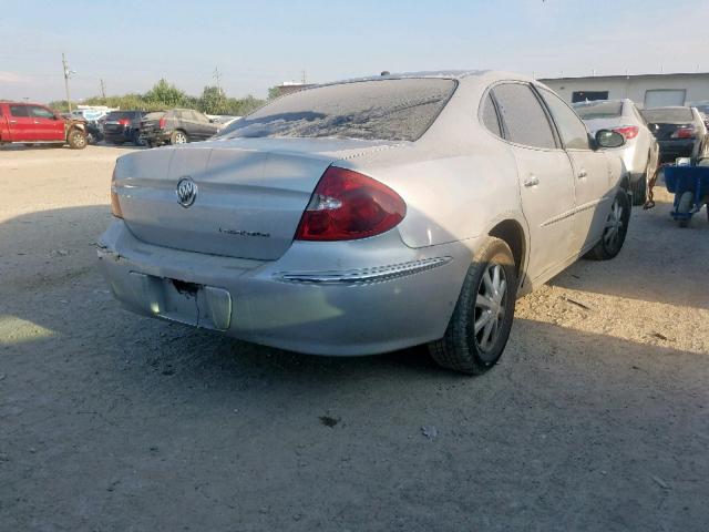 2G4WD532751197247 - 2005 BUICK LACROSSE C SILVER photo 4