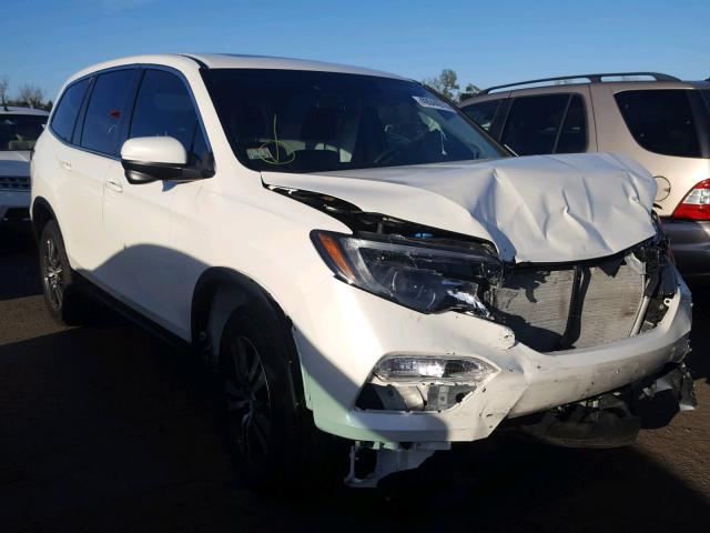 5FNYF6H73HB043816 - 2017 HONDA PILOT EXLN WHITE photo 1