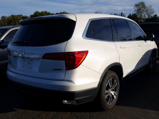 5FNYF6H73HB043816 - 2017 HONDA PILOT EXLN WHITE photo 4