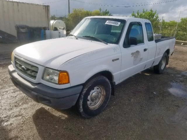 1FTYR14U62PA22039 - 2002 FORD RANGER SUP WHITE photo 2