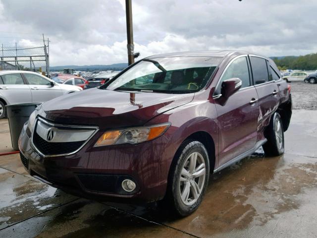 5J8TB4H55EL019004 - 2014 ACURA RDX TECHNO BURGUNDY photo 2