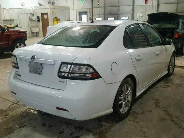 YS3FA4CY4B1309833 - 2011 SAAB 9-3 2.0T WHITE photo 4