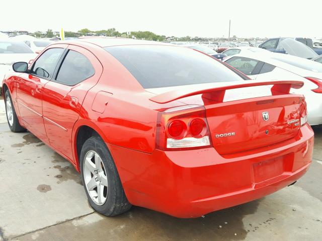 2B3CA3CV7AH222178 - 2010 DODGE CHARGER SX RED photo 3