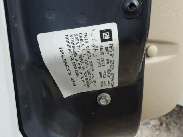 1G8AL55F46Z108139 - 2006 SATURN ION LEVEL WHITE photo 10