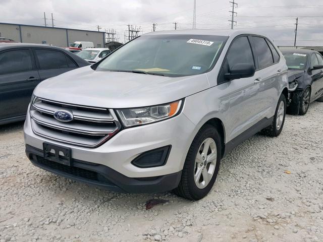 2FMPK4G97JBB95837 - 2018 FORD EDGE SE SILVER photo 2