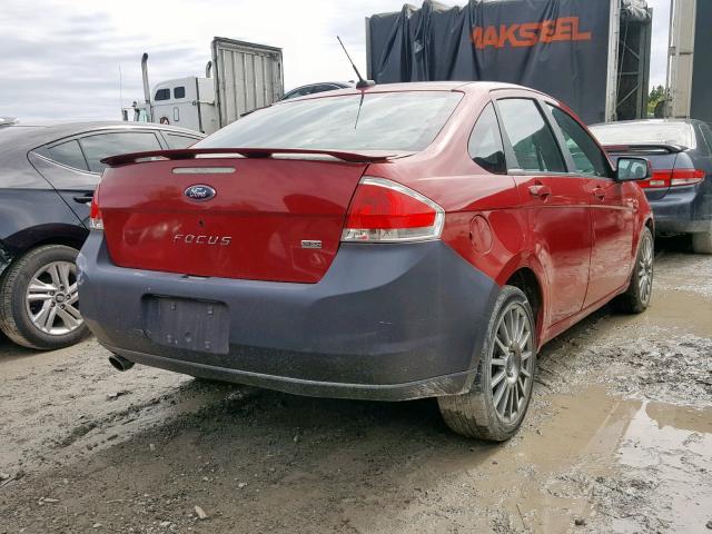 1FAHP36N69W137110 - 2009 FORD FOCUS SES RED photo 4