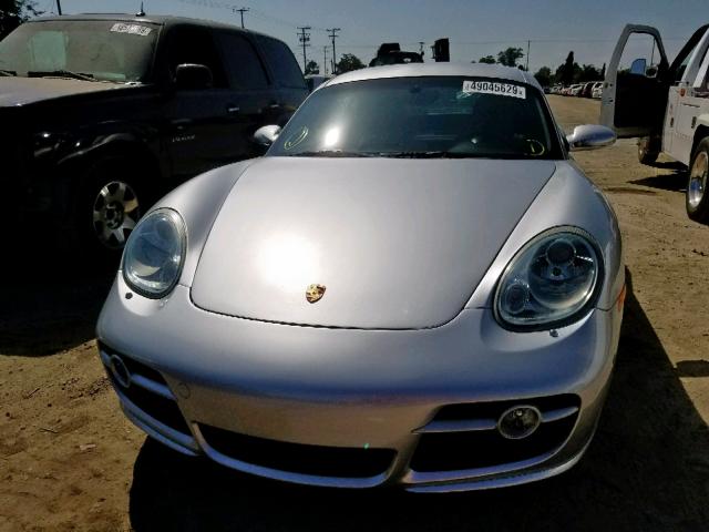 WP0AB29858U780388 - 2008 PORSCHE CAYMAN S SILVER photo 9