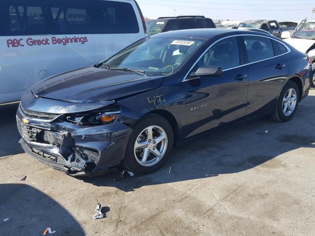 1G1ZB5ST5HF287553 - 2017 CHEVROLET MALIBU LS 蓝色 照片 2
