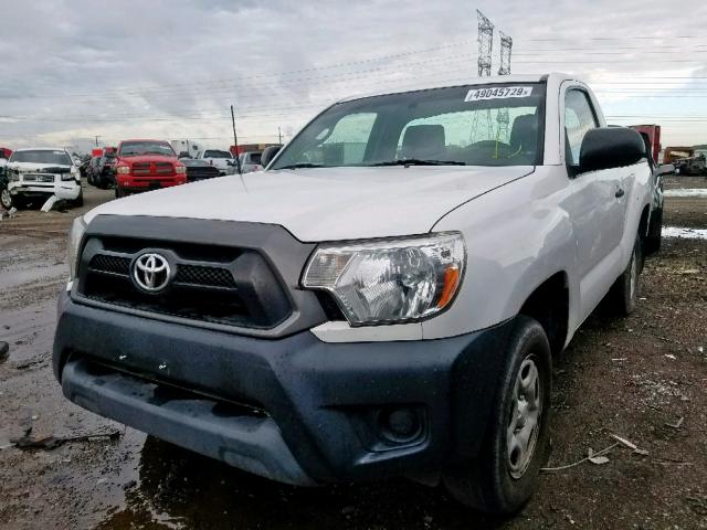 5TFNX4CN5DX031029 - 2013 TOYOTA TACOMA WHITE photo 2